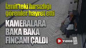 İzmit'teki hırsızlığı görenler hayret etti: Kameralara baka baka fincanı çaldı!