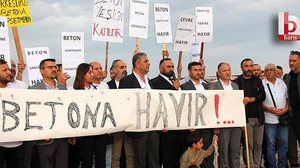 Kocaeli’de vatandaşlardan beton santrali eylemi!