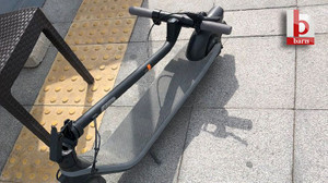 Scooter’lı vatandaş tramvaya alınmadı!