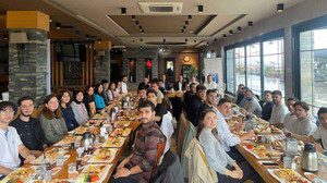Genç mühendisler kahvaltıda buluştu