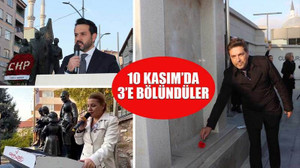 CHP, 10 Kasım'da İzmit'te 3'e bölündü!