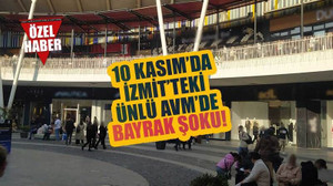 10 Kasım’da, İzmit’teki ünlü AVM’de, bayrak iddiası! AVM'den yalanlama geldi!