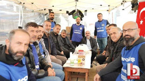Petrol-İş genel merkezinden Tarkett’e destek ziyareti