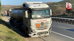 Kocaeli'de kimyasal madde yüklü tanker kaza yaptı! Olası bir facia önlendi