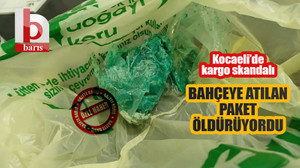 Kocaeli’de kargo skandalı! Bahçeye atılan paket, can alıyordu