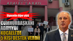 Cumhurbaşkanı adayıydı Kocaeli’de 5 kişi destek verdi!