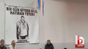 AKP kongresinde duygulandıran afiş