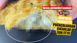 Yarısını yediği poğaçaların içinden çıkanları görünce şok oldu! Yer: Kocaeli