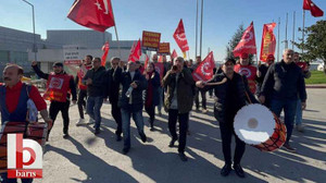 Kocaeli’de Nakliyat-İş’ten grevdeki işçilere davulu zurnalı ziyaret