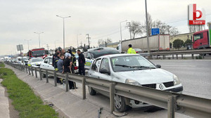 Kocaeli’de iki otomobil kazaya karıştı! Yaralılar var