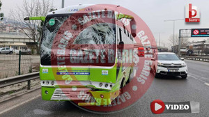 Kocaeli'de yürekleri ağza getiren kaza: Otobüsü yolcular durdurdu!
