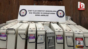Kocaeli'de 5 farklı adresten 1 milyon 300 bin lira değerinde akü çaldı!