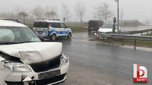 Umuttepe yolunda araçlar çarpıştı: Yaralılar var