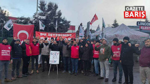 Gebze’de grevci işçilere sıcak çorba