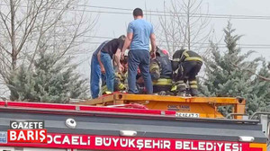 Kocaeli’de korkutan olay! Kimyasal tankerin içine düştü