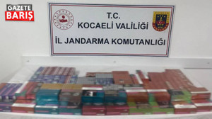Kocaeli’de yüzlerce kaçak sigara ele geçirildi
