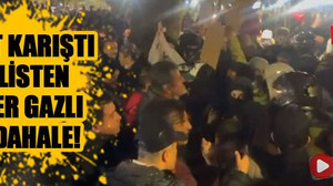 İzmit karıştı polisten biber gazlı müdahale!