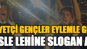 Milliyetçi gençler eyleme geldi polis lehine slogan attı