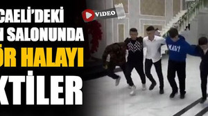 Kocaeli’deki düğün salonunda terör halayı çektiler