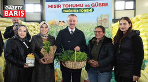 Büyükakın, Akmeşe üreticilerine tohum ve gübre dağıttı