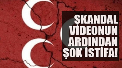 Skandal videonun ardından şok istifa!