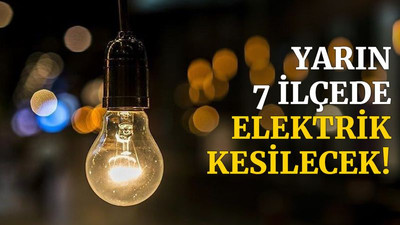 Kocaeli'de yarın, 7 ilçede elektrik kesilecek! (12 Nisan Pazartesi)