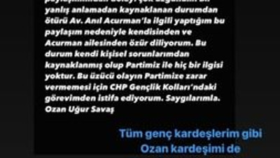İlçe başkanına hakaret eden yönetici geri vitesle istifa etti