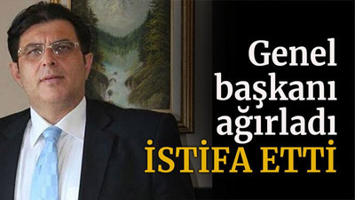 Genel başkanı ağırladı istifa etti