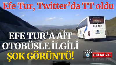 Efe Tur'un otobüsüyle ilgili şok görüntü ve iddia!