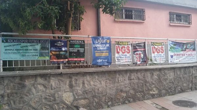 Okulu reklam panosuna çevirdiler!