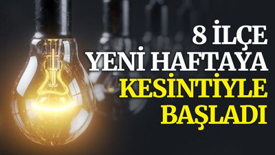 Kocaeli’de 8 ilçe yeni haftaya kesintiyle başladı (8 Kasım Pazartesi)
