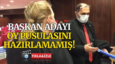 Kent konseyi adayı, oy pusulasını hazırlamamış!