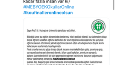 Kocaeli Üniversitesi Twitter’ın gündemi oldu!