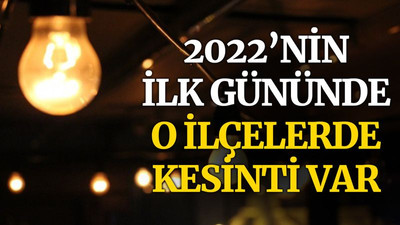 Kocaeli’de 2022’nin ilk gününde sadece o ilçelerde kesinti yaşanacak!