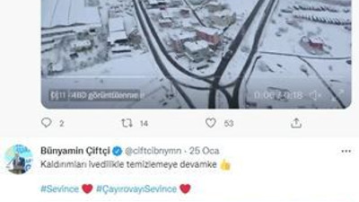 Sokak yıkama bitti Bu kez de kar temizliğiyle şov yaptılar!