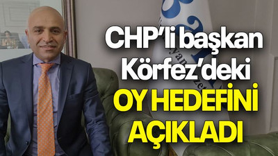 CHP’li başkan Körfez’deki OY HEDEFİNİ AÇIKLADI
