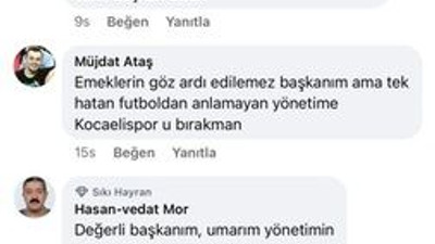 Taraftardan “Kocaelispor Büyükşehir’e bağlansın” önerisi