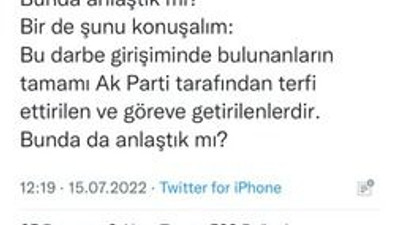 Türkkan: “Darbeyi yapanları AK PARTİ GÖREVE GETİRDİ!”