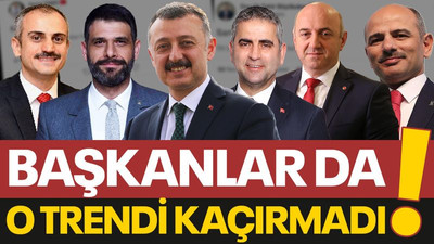 Başkanlar da o trendi kaçırmadı!