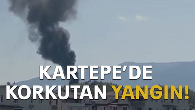 Kartepe’de korkutan yangın!