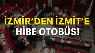 İzmir'den İzmit'e hibe otobüs!