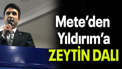 Mete’den Yıldırım’a ZEYTİN DALI