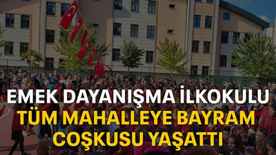Emek Dayanışması İlkokulu tüm mahalleye bayram coşkusu yaşattı