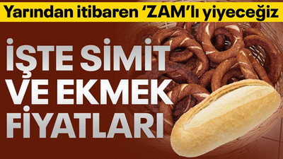 Yarından itibaren zamlı yiyoruz… İşte ekmek fiyatları!