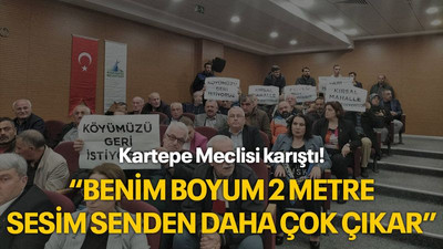 Kartepe Meclisi karıştı! “Benim boyum 2 metre sesim senden daha çok çıkar”