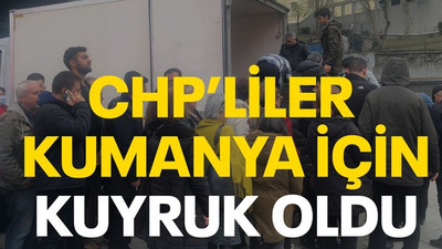 CHP’liler kumanya için kuyruk oldu