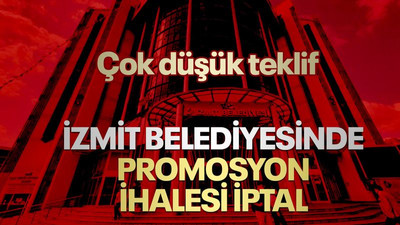 İzmit Belediyesinde promosyon ihalesi iptal! Teklif düşük geldi!