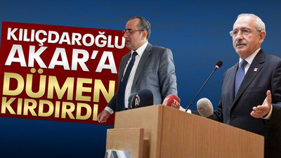 Kılıçdaroğlu, Akar’a dümen kırdırdı!