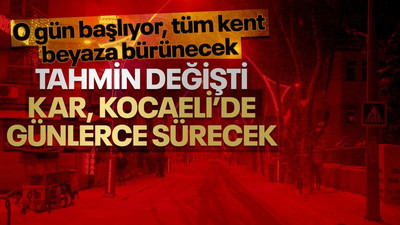 Meteoroloji duyurdu; kar, Kocaeli’de günlerce sürecek! O gün başlıyor...
