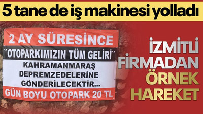 İzmit’teki bu otopark 2 ay boyunca depremzedeler için çalışacak